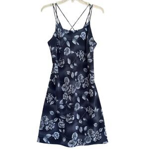 Lisa Jo Whimsigoth Dark Roses Dress Juniors 15/16 Fairycore Floral Lace Up Y2K